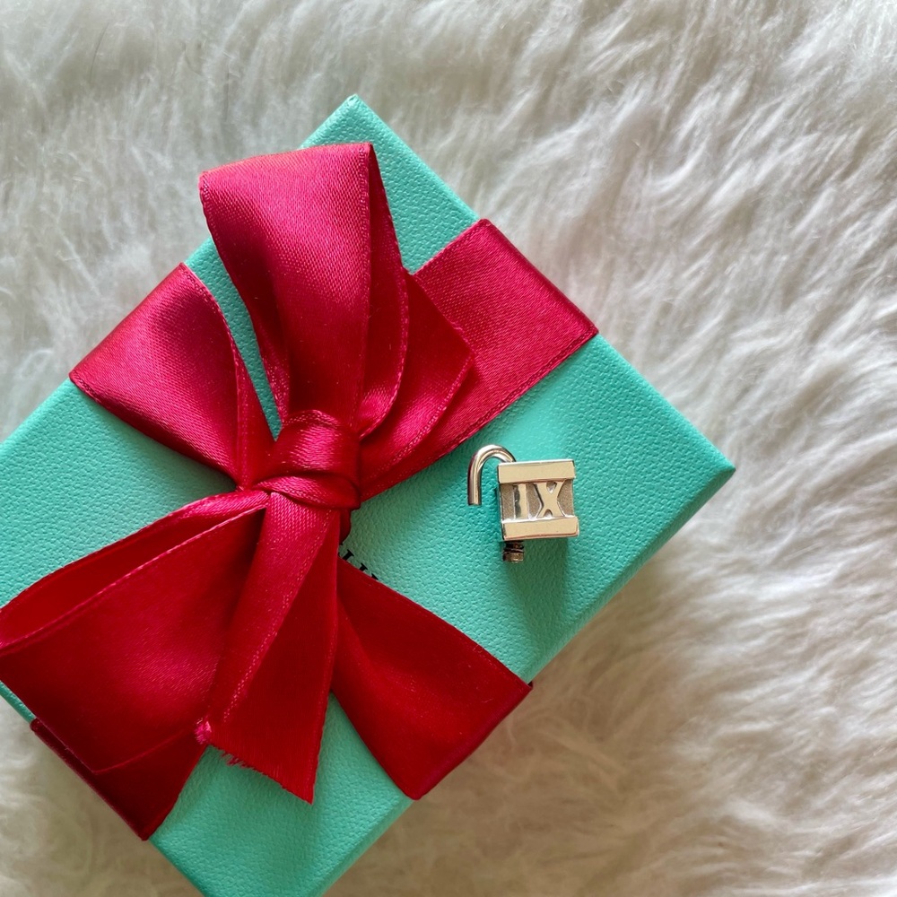 Tiffany and Co. Sterling Silver Atlas Cube padlock